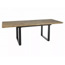 Стол обеденный SIGNAL UMBERTO II дуб артизан/черный 160-240/90